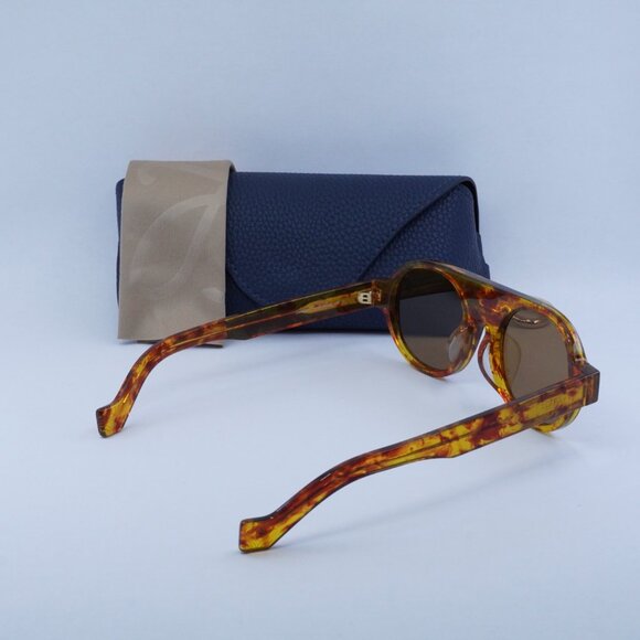 Loewe LW40020F 54E Sunglasses Havana Round Frame, Brown Lenses - Picture 11 of 11